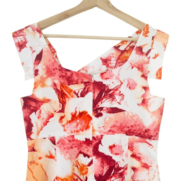 🛑SOLD BLACK HALO Floral Jackie O Mido Dress Size 8 - Picture 6 of 9